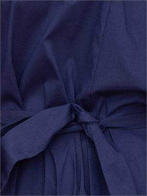 Abito svasato Emme Marella in popeline stretch blu in DONNA