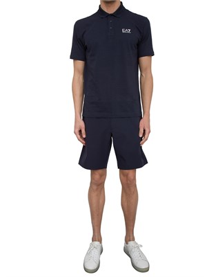 Bermuda Ea7 Golf Pro in tessuto tecnico VENTUS7 blu in UOMO