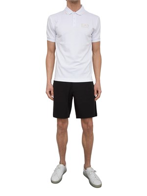 Bermuda Ea7 Golf Pro in tessuto tecnico VENTUS7 nero in UOMO