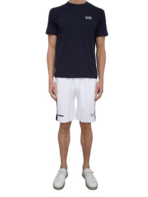 PANTALONE BERMUDA EA7 EMPORIO ARMANI BIANCO in UOMO