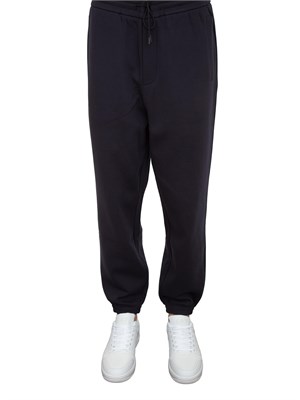 Pantaloni jogger blu Emporio Armani uomo con coulisse in UOMO
