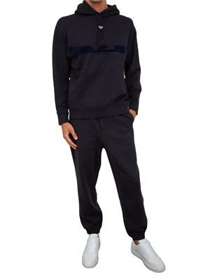 Pantaloni jogger blu Emporio Armani uomo con coulisse in UOMO