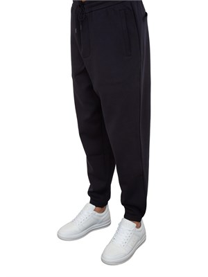 Pantaloni jogger blu Emporio Armani uomo con coulisse in UOMO