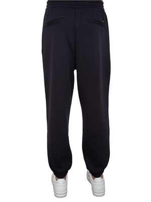 Pantaloni jogger blu Emporio Armani uomo con coulisse in UOMO