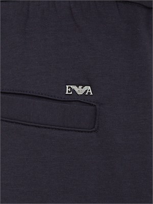 Pantaloni jogger blu Emporio Armani uomo con coulisse in UOMO