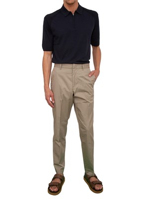 Maglia blu maniche corte Emporio Armani uomo in misto lyocell in UOMO