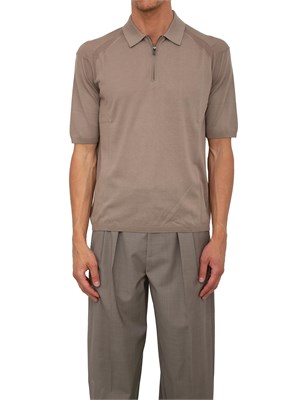 Maglia verde maniche corte Emporio Armani uomo in misto lyocell in UOMO