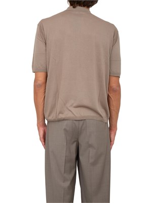 Maglia verde maniche corte Emporio Armani uomo in misto lyocell in UOMO