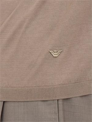 Maglia verde maniche corte Emporio Armani uomo in misto lyocell in UOMO