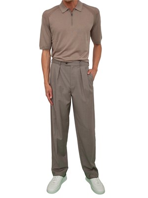 Maglia verde maniche corte Emporio Armani uomo in misto lyocell in UOMO