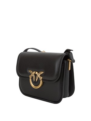 Borsetta squadrata a spalla Pinko Love Bag Box in nappa nera in DONNA