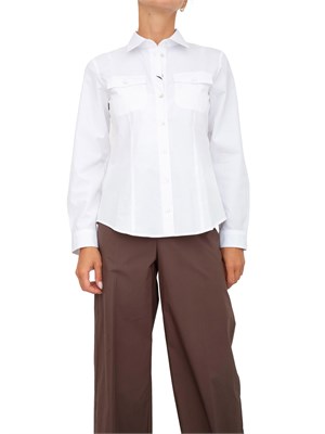 Camicia Marella in popeline di cotone bianco in DONNA