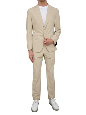 Abito Boss in tessuto elasticizzato beige in UOMO