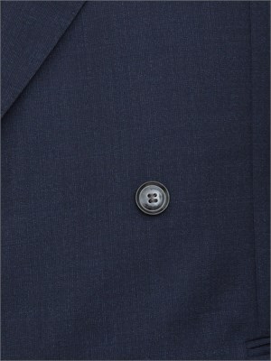 Abito Boss in lana vergine mélange blu con elasticità naturale in UOMO