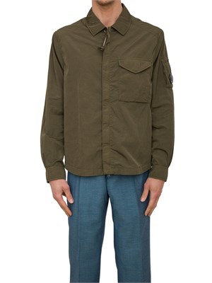 Giubbino camicia C.P. Company in nylon verde Limited Edition in UOMO