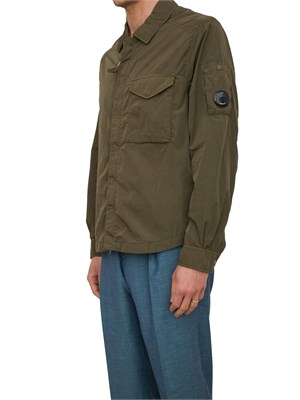 Giubbino camicia C.P. Company in nylon verde Limited Edition in UOMO