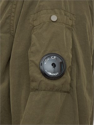 Giubbino camicia C.P. Company in nylon verde Limited Edition in UOMO