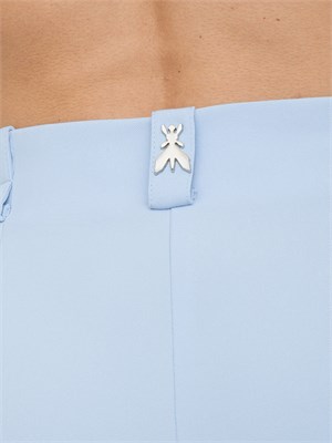 Pantaloni palazzo Patrizia Pepe in crêpe celeste in DONNA