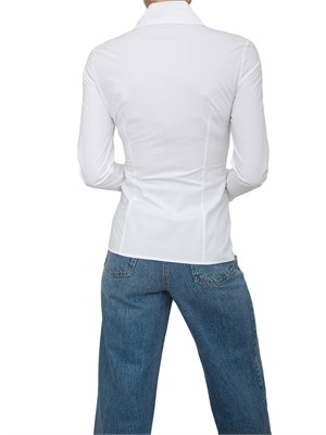 Camicia bianca manica lunga Patrizia Pepe con chiusura zip Fly in DONNA
