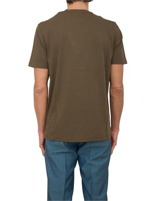 T-shirt uomo verde C.P. Company in cotone con stampa logo in UOMO