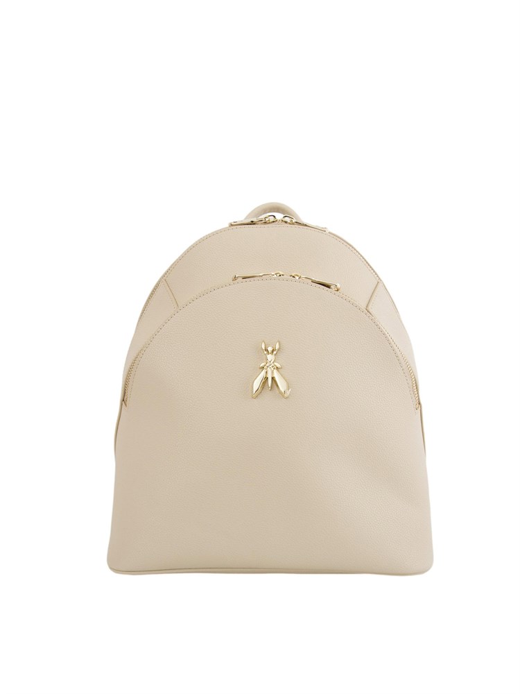 Zaino beige Patrizia Pepe in pelle martellata