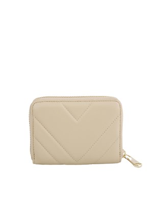 Portafoglio beige con zip Patrizia Pepe in DONNA
