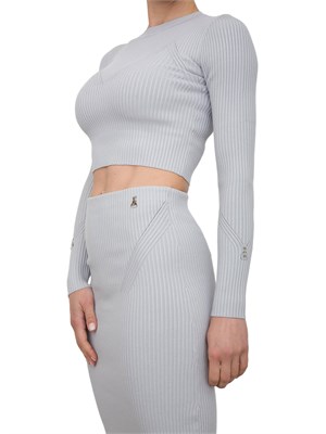 Maglia grigia a costine Patrizia Pepe in DONNA