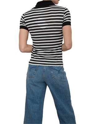 T-shirt Patrizia Pepe a righe in misto viscosa in DONNA