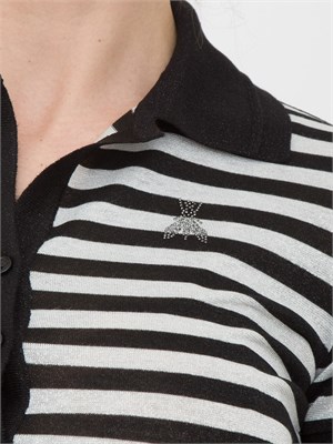 T-shirt Patrizia Pepe a righe in misto viscosa in DONNA