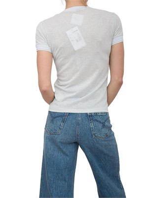 T-shirt Patrizia Pepe in maglia argento chiaro in DONNA