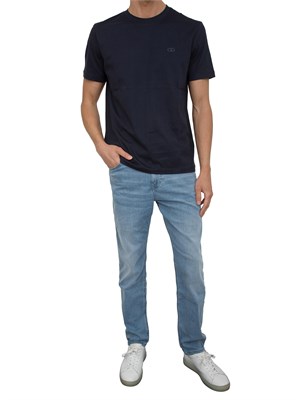 T-shirt Liu-jo blu con logo in UOMO
