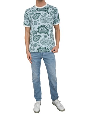 T-shirt girocollo Liu-jo fantasia con dettagli a contrasto in UOMO