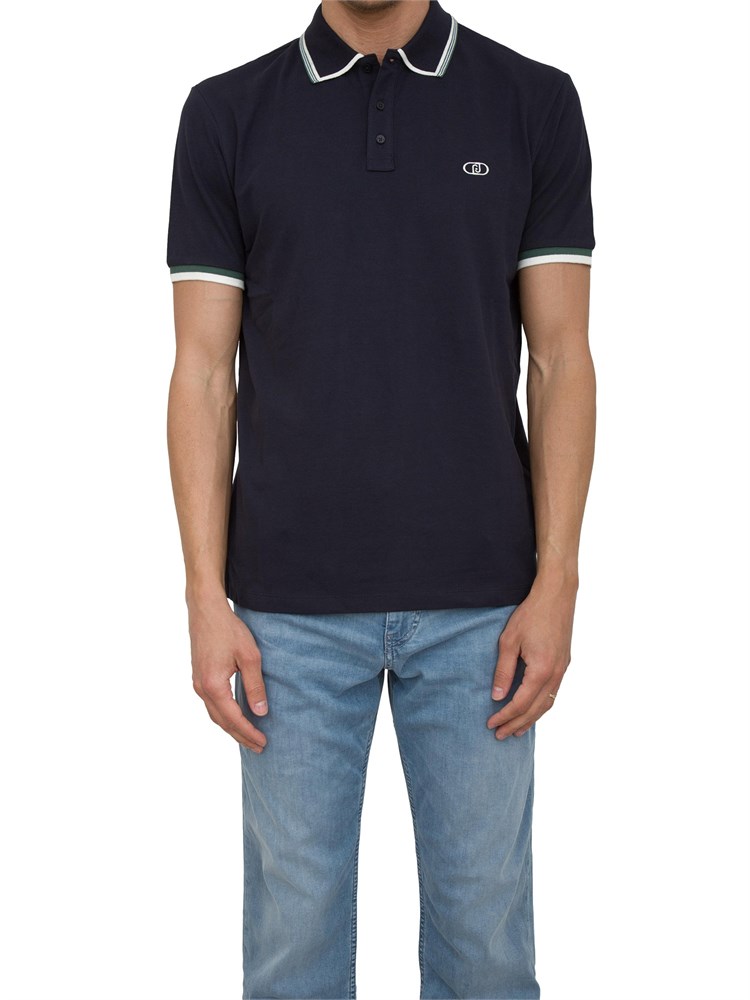 Polo Liu-jo blu con con logo a contrasto