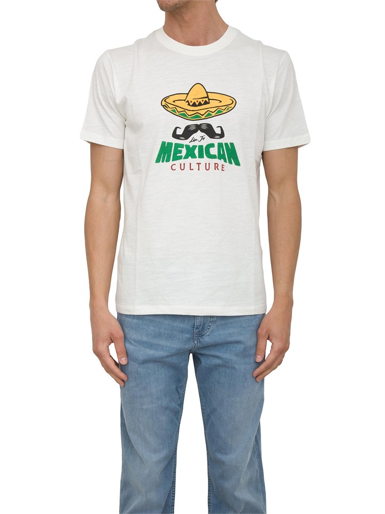 T-shirt Liu-jo bianco con grafica stmapata