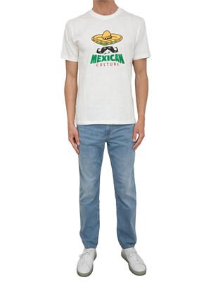 T-shirt Liu-jo bianco con grafica stmapata in UOMO