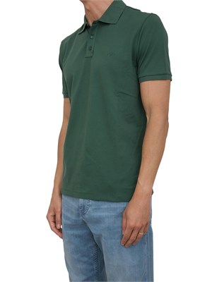 Polo Liu-jo verde in piquet con logo in UOMO