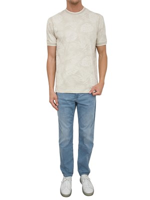 T-shirt girocollo Liu-jo fantasia all-over in UOMO