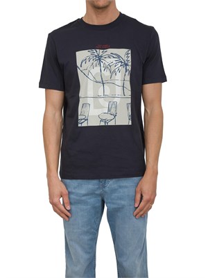 T-shirt Liu-jo blu con stampa Cote d'Azur in UOMO