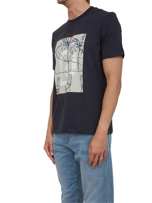 T-shirt Liu-jo blu con stampa Cote d'Azur in UOMO