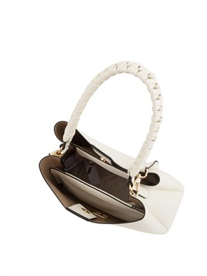 Borsa a spalla avorio Twinset manico intrecciato in DONNA