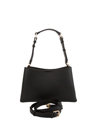 Borsa a spalla nera Twinset ecopelle martellata in DONNA
