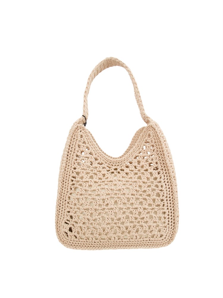 Borsa hobo Twinset modello crochet realizzato a mano