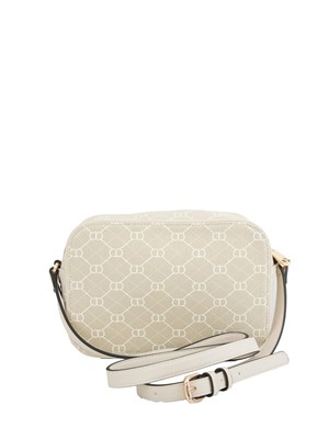 Borsa a tracolla celeste Twinset con stampa logo all over tono su tono in DONNA