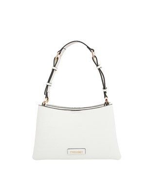Borsa a spalla celeste Twinset ecopelle martellata in DONNA