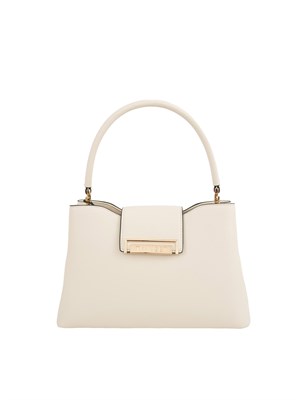 Borsa a spalla avorio Twinset ecopelle liscia in DONNA