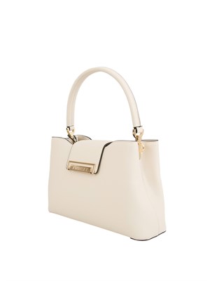 Borsa a spalla avorio Twinset ecopelle liscia in DONNA