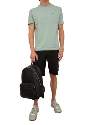 Bermuda cargo Boss in poliestere nero in UOMO