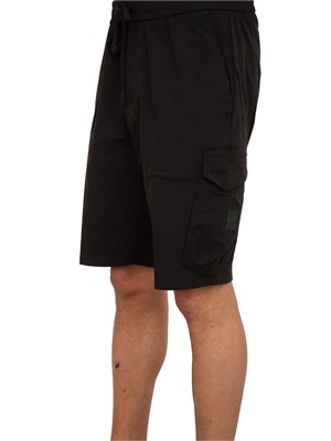 Bermuda cargo Boss in poliestere nero in UOMO
