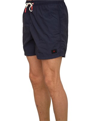 Costume uomo a pantaloncino Peuterey in nylon blu in UOMO