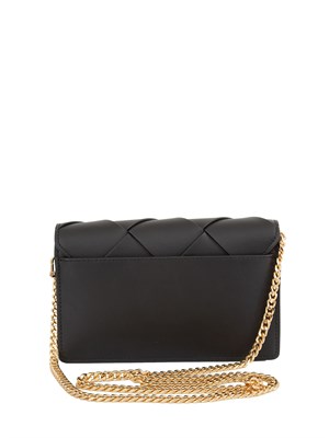 Borsa donna Michael Michael Kors modello Jet Set in pelle intrecciata nera in DONNA